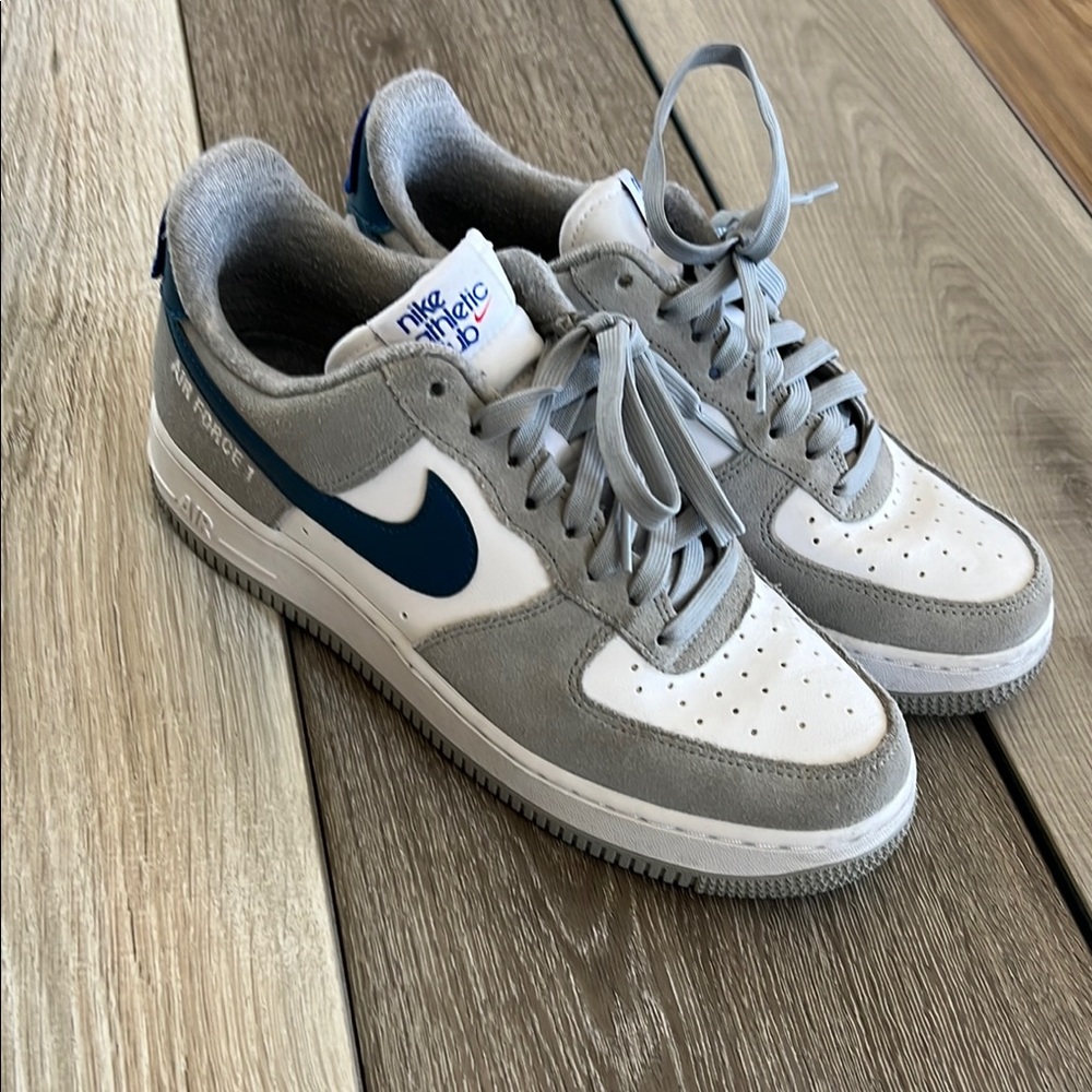 Men's Nike Air Force 1 Low - White and Gray-Like New